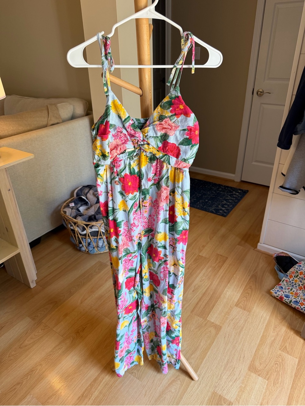 Women’s Floral One-Piece Jumpsuit - Multicolor